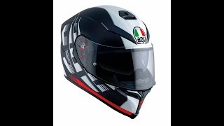 AGV K5 S DARKSTORM Motorcycle Helmet Matt BlackRed [upl. by Eugatnom340]