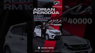 Perodua axia amp aruz rebated RM 1000 amp RM 3000 [upl. by Ros]