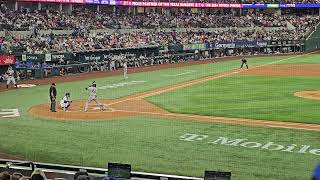 Texas Rangers Jack Leiter vs NY Yankees Juan Soto 2nd At bat 9224 [upl. by Adonis]