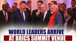 Kazan Russia  BRICS Summit 2024World leaders Delegations arrive to the BRICS summit venue [upl. by Airamas]