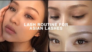 LASH ROUTINE FOR STRAIGHT ASIAN LASHES CURLED ALL DAY [upl. by Rosanna]