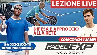 Esercizi di difesa e approccio alla rete  Padel Exp Academy  Coach Juampi Chiesa [upl. by Woothen]