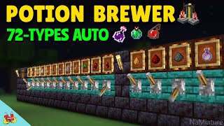 Minecraft EASY Automatic Mega Potion Brewing Station [upl. by Redvers570]