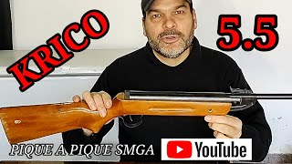 como DESARMAR REPARAR y ARMAR un rifle KRICO calibre 55 DE AIRE COMPRIMIDO DE QUIEBRE RESORTERO [upl. by Ardnahs]