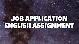 Application Job Dialog Assignment [upl. by Ledua526]