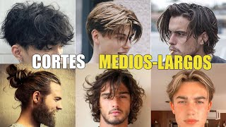 7 MEJORES CORTES de PELO MEDIO Y LARGOS para HOMBRE este 2023  COMO peinar CABELLO LARGO [upl. by Ardnot107]