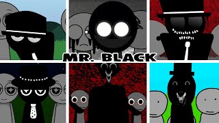 Incredibox  Sprunki but only Mr BLACK HAT in all Different Mods [upl. by Acinaj391]