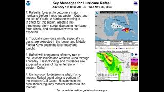 Update By NOAA NWS National Hurricane Center [upl. by Hermione700]