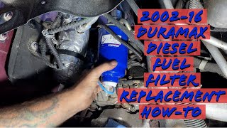 Duramax Diesel Fuel Filter Replacement HowTo 20022016 [upl. by Junji301]