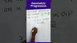 Sequence and series class 11 Geometric progression mathstricks mathshorts [upl. by Nesta]