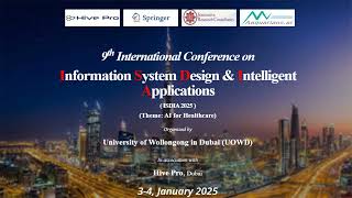 9th International Conference on Information System Design amp Intelligent Applications ISDIA 2025 [upl. by Aryt150]