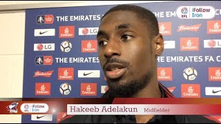 📹 iFollow Hakeeb Adelakun on his matchwinning strike and getting through to round two [upl. by Doner]