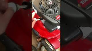 How to check oil level on GCV160 mower toro 22” recycler oil leak mower diy [upl. by Katleen291]