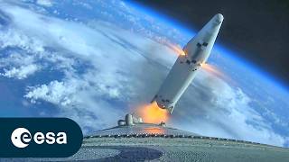 Ariane 6 first flight highlights [upl. by Esilahs]