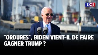 quotOrduresquot Biden vientil de faire gagner Trump  ｜LCI [upl. by Myriam]