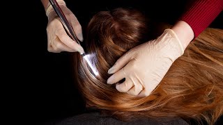 ASMR  Scalp inspection no talking TINGLY FRIDAY [upl. by Edas]