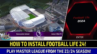 TTB FOOTBALL LIFE 24 INSTALL TUTORIAL  HOW TO ADD STADIUMS AND MORE  TESTING MASTER LEAGUE [upl. by Flessel27]