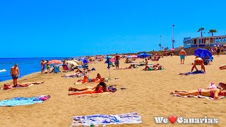 Gran Canaria Playa del Ingles The Beach Summer August 2021  We❤️Canarias [upl. by Eellah]