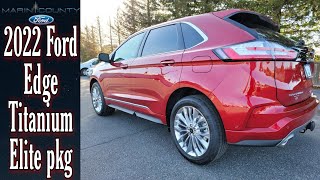 2022 Ford Edge Titanium  Elite Package AWD  12quot ctr screen [upl. by Burhans]