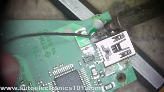 Repairing a damaged VAS6154 VW OBD2 diagnostic tool with broken usb port [upl. by Hershell291]