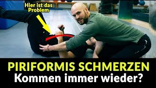 Piriformis Schmerzen KOMMEN IMMER WIEDER  Das hilft Wirklich  Übung selbst behandeln [upl. by Biddie]