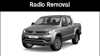 VW Amarok 2022 Gen 2 Radio Removal [upl. by Niltac89]