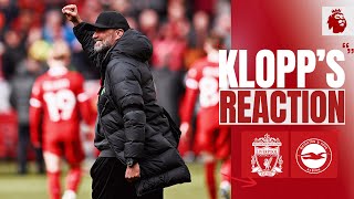 Mac Allister Role Salah Goal Fantastic Result  Klopps Reaction  Liverpool 21 Brighton [upl. by Haneeja69]