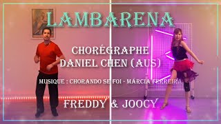 Line Dance  Lambarena  Demo By Joocy amp Freddy [upl. by Ellerad]