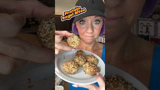 Protein Bagel Bites 🥯🥯🥯 healthcoach easyrecipe liveyourbestlife [upl. by Assilrac]