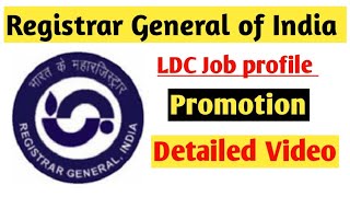 Registrar General of India  LDC Job Profile  ORGI department Job  SSC CHSL  Technical Vlogger [upl. by Annunciata]