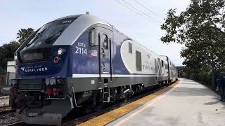 Amtrak 769 departure from Oxnard Cdtx 2114 in the lead [upl. by Randal109]