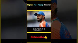 Highest tax paying cricketer  viratkohli msdhoni sachin factsmaavalite [upl. by Ahsiela298]