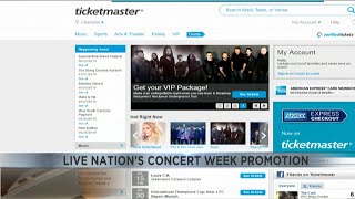 Live Nations Concert Week offering 25 tickets for more than 100 concerts [upl. by Thatch875]