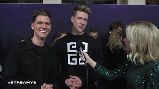 Collins Key amp Devan Key Red Carpet Interview  Streamy Awards 2019 [upl. by Flyn670]