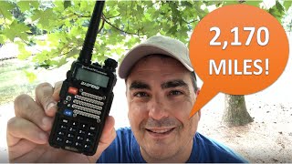 Baofeng UV5R ham radio talking from Atlanta to Seattle [upl. by Erkan]