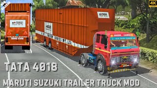 Tata 4018 Maruti Suzuki Car Cartier Trailer Truck Mod For Bus Simulator Indonesia [upl. by Crowley]