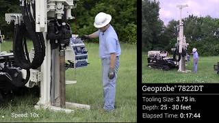 Geoprobe® 7822DT  Driving 375 in Tooling to 30 Feet [upl. by Allyson]