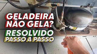 Sua geladeira não gela em cima e nem embaixo  como testar o motor e a placa veja como resolver [upl. by Felicdad]