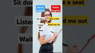 Harsh English vs Polite English shorts english learnenglish vocabulary education [upl. by Noj265]