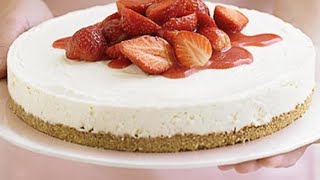 New York cheesecake recipe  natashas kitchen  no bake cheesecake natashaskitchen [upl. by Eba904]