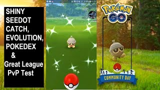 Pokemon Go Shiny Seedot Catch amp Evolution on Community Day [upl. by Yslehc551]