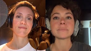 Tatiana Maslany amp Evelyne Brochu behind the scenes of Orphan Black The Next Chapter [upl. by Arlena]