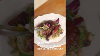 🐙🫘🌿 OCTOPUS WHITE BEAN SALAD RED VEINED ARUGULA 🌿🫘🐙 seafood asmr easyrecipes italianfood [upl. by Celia]