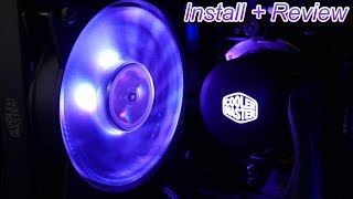 Cooler master Masterliquid ML120L RGB Review Installation [upl. by Sotnas840]