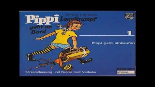 PIPPI LANGSTRUMPF GEHT AN BORD  PIPPI GEHT EINKAUFEN ASTRID LINDGREN Hörspiel Hörbuch Geschichte [upl. by Robinetta]