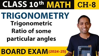 Trigonometric Ratio of some particular angles  Trigonometry  Class 10th  CBSE  NCERT  ICSE [upl. by Finkelstein]