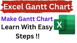 Excel Gantt Chart  Gantt Chart Hindi Tutorial  Gantt Chart Kaise Banaye  How to Make Gantt Chart [upl. by Ulrich]