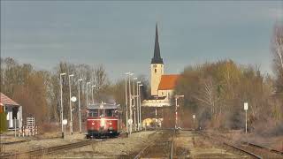 MANTriebwagen VT 26 der LEO am 27122018 auf Betriebsfahrt [upl. by Anitsirk]