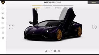 Lamborghini Aventador Ultimae Configurator [upl. by Assenev]