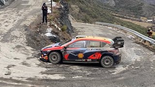 Test Rallye MonteCarlo 2024  Thierry Neuville  Hyundai i20 Rally1 [upl. by Sivi]